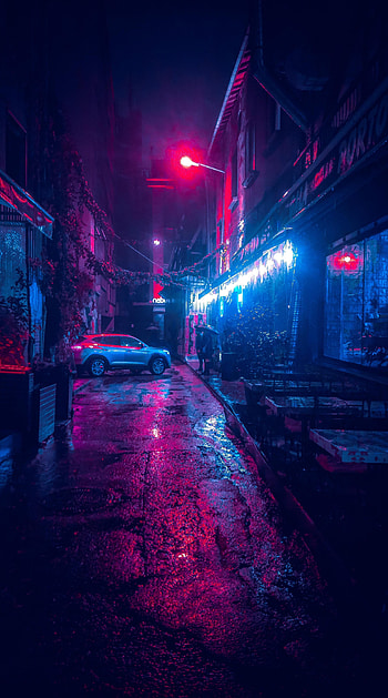 Neon Cyberpunk , cyberpunk amoled HD phone wallpaper