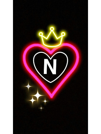Heart World N Love Z, n letter design HD phone wallpaper