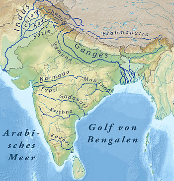 Comprehensive India Map With Rivers Maps Of India Rivers River Map Of India Indus River On World Map India… HD phone wallpaper