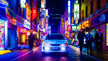 Chill Japan Car, jdm night HD wallpaper