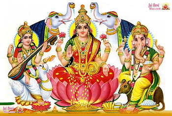 Laxmi Ganesh Saraswati Png, god ganesh and saraswathi HD wallpaper