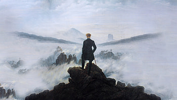 Wanderer Above the Sea of Fog HD wallpaper