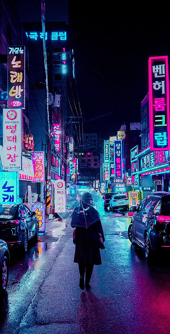 Neon Cyberpunk , cyberpunk neon android HD phone wallpaper