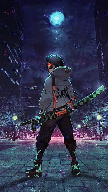 14402560 Urban ninja anime art rangekon [1440x2560] for your , Mobile & Tablet, ninja neon HD phone wallpaper