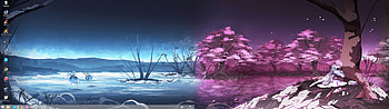 Dual Monitor 3840x1080 ...cute, aesthetic dual monitor HD wallpaper