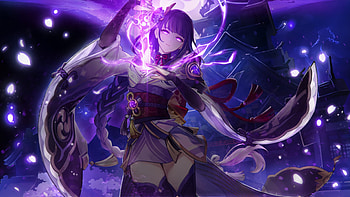 made a baal , hopefully I get her: RaidenMains, raiden shogun HD wallpaper