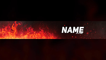 Fire YouTube Banner Template HD wallpaper