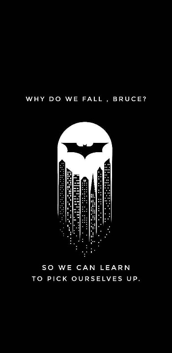 Batman Why Do We Fall posted by Michelle Cunningham HD phone wallpaper