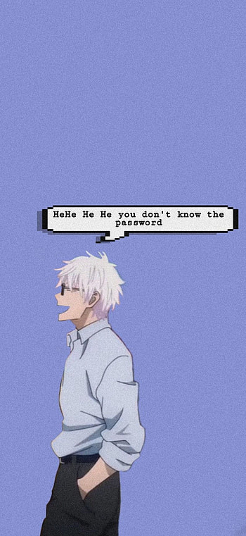 Gojo saturo lock screen in 2021, gojo funny HD phone wallpaper