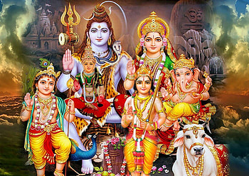 full size Shiv Parivar, shiv pariwar HD wallpaper