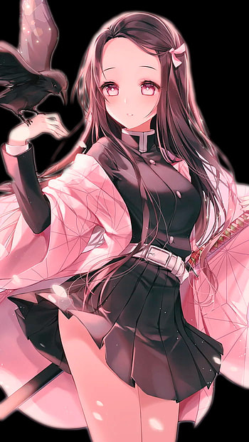 anime demon slayer nezuko cute HD phone wallpaper