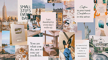 Inspirational Collage, summer vision board HD wallpaper
