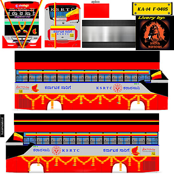 BUSSID : KSRTC Karnataka Suvarna bus livery HD phone wallpaper