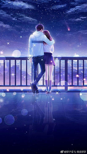 anime love couple HD phone wallpaper