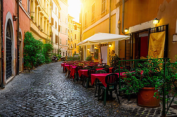 Italian Restaurant, italy street HD wallpaper