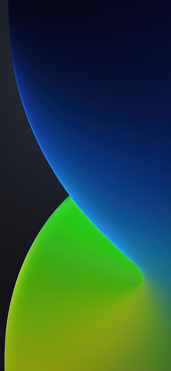 iOS 14 , WWDC, 2020, 12, iPadOS, Dark, Green, Blue, Stock, Gradients HD phone wallpaper
