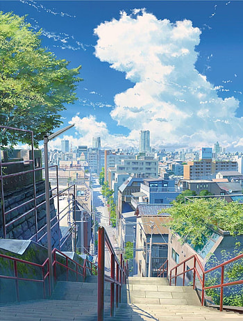 Suga Shrine stair from anime, your name mobile HD phone wallpaper