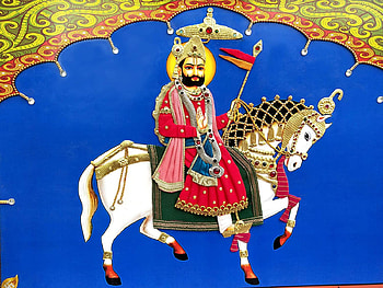 Buy Laxman Art God Baba Ramdev Ji Maharaj Pir Cloth, Brass, Metal and Handmade Work Frame, ramdevji HD wallpaper