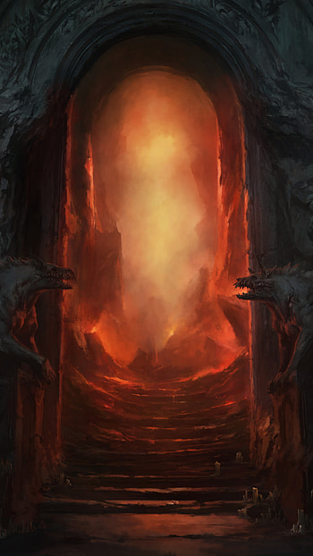 325695 Diablo 4, Hell Gate, Art , Backgrounds, and, dark hell HD phone wallpaper