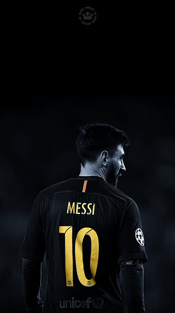 Black Messi, dark football HD phone wallpaper