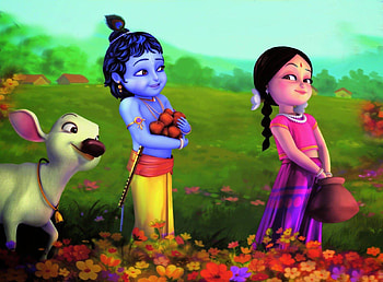 Disney : Disney Cartoon Little Krishna, of krishna HD wallpaper