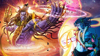 Why did Lord Shiva fight with Lord Krishna?, angry vishnu HD wallpaper