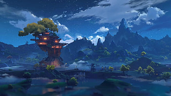 Liyue Harbor and Wangshu Inn backgrounds from the new event :) : r/Genshin_Impact, genshin scenery HD wallpaper