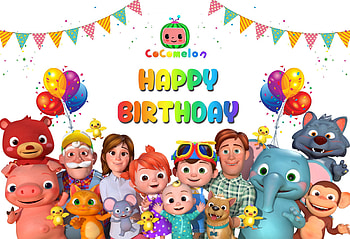 Cocomelon family tema Backdrops Custom Children's, cocomelon birtay HD wallpaper