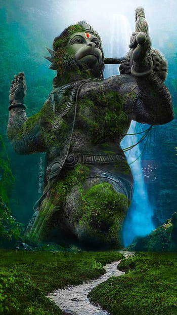 Hanuman ji statue mobile, hanuman statue HD phone wallpaper