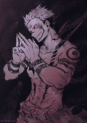 Sukuna on Dog, sukuna HD phone wallpaper
