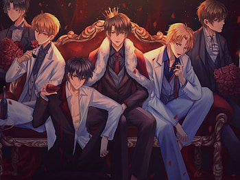 Anime Boys Group, group of boys HD wallpaper