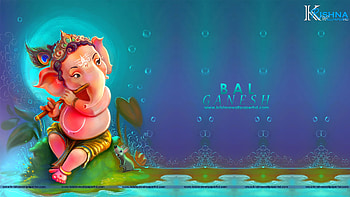 Bal Ganesh Full Size, cartoon ganesh HD wallpaper