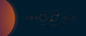 space, Solar System, planet, space art, digital art, minimalism, minimalist 3440x1440 HD wallpaper