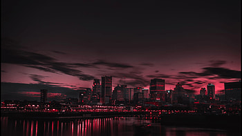 Night Aesthetic, laptop city aesthetic HD wallpaper