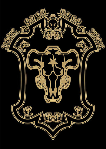 Black Clover Black Bull' Poster by Mounier Wanjak, black bulls logo HD phone wallpaper