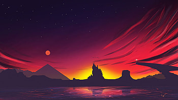 1366x768 Minimal Sunset Landscape 1366x768 Resolution , Backgrounds, and, 1366x768 minimalist HD wallpaper