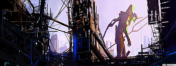 Dual Monitor Evangelion, evangelion pc HD wallpaper