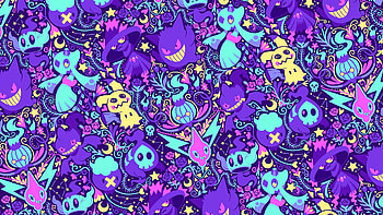 Pokémon ghost type by @starsalts [1920x1080] in 2021, type pokemon HD wallpaper