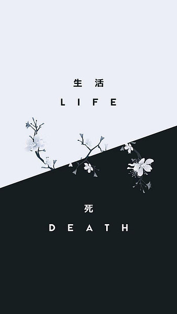 backgrounds ideas for and android 23, aesthetic android japanese text black and white HD phone wallpaper