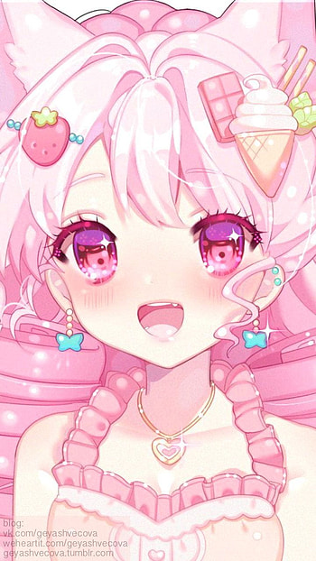 Chibi anime kawaii, Kawaii anime, Cute ...pinterest, anime girl cute pink HD phone wallpaper