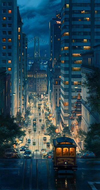 Anime Street on Dog, anime night city HD phone wallpaper