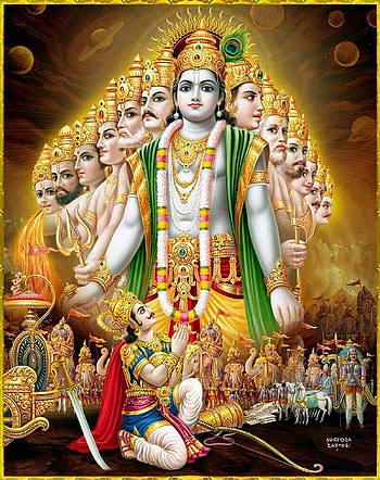 Lord Krishna Virat Roop HD phone wallpaper