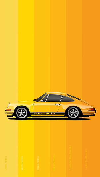 Porsche Super Car Yellow, porsche super cars HD phone wallpaper