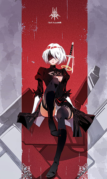 YoRHa 2B [NieR: Automata][2480x4134] : Anime HD phone wallpaper