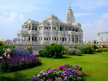 Prem Mandir, Vrindavan HD wallpaper