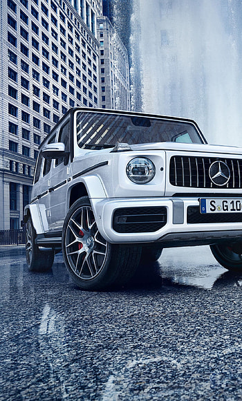 1280x2120 White Mercedes G Wagon HD phone wallpaper