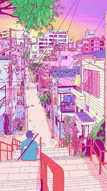 Anime : Pastel Retro Anime Aesthetic, anime aesthetic world HD phone wallpaper