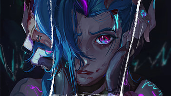 LOL Jinx Arcane PC & Artwork, arcane computer HD wallpaper