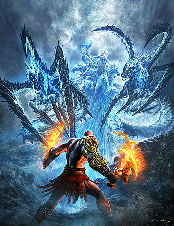 God of War Kratos, video games, God of War, artwork, God of, god of war 3 HD phone wallpaper