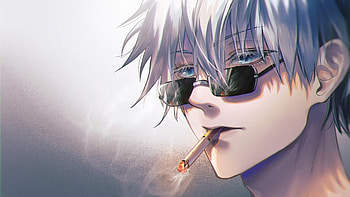 Jujutsu Kaisen Satoru Gojo Smoking Sunglasses 82557 [3840x2160] for your , Mobile & Tablet, chibi gojo HD wallpaper